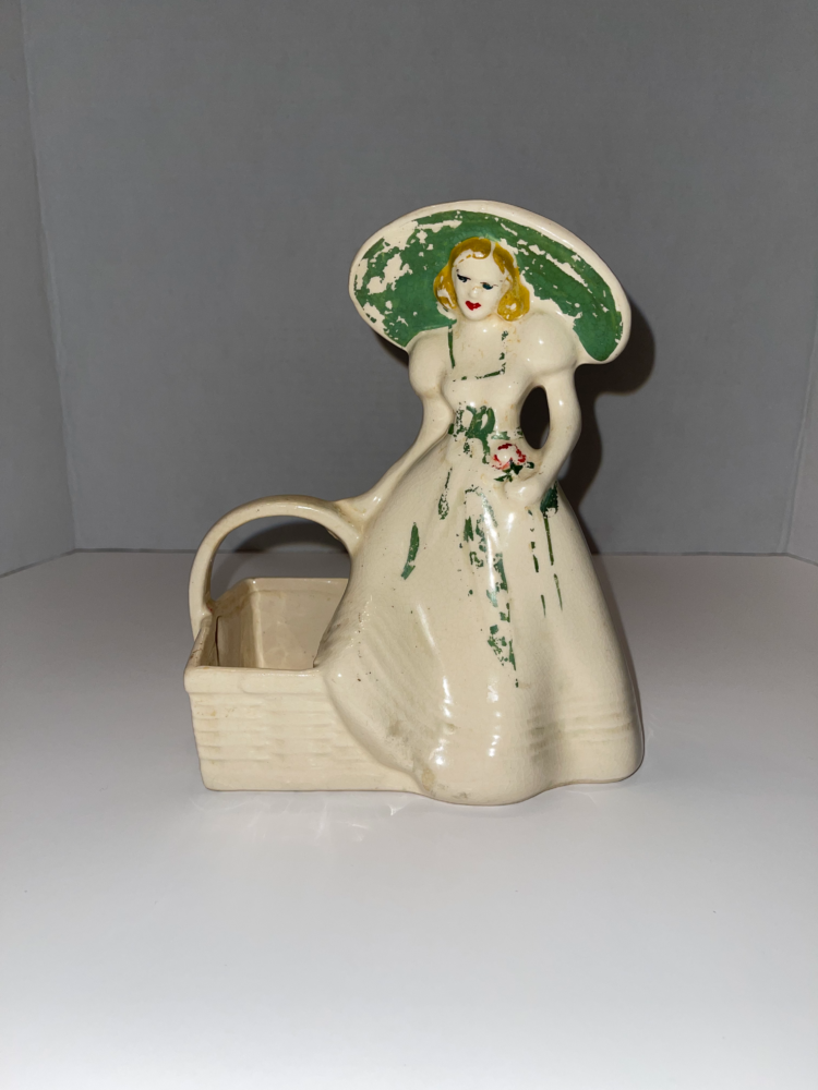 Brush Pottery Southern Belle Planter Green